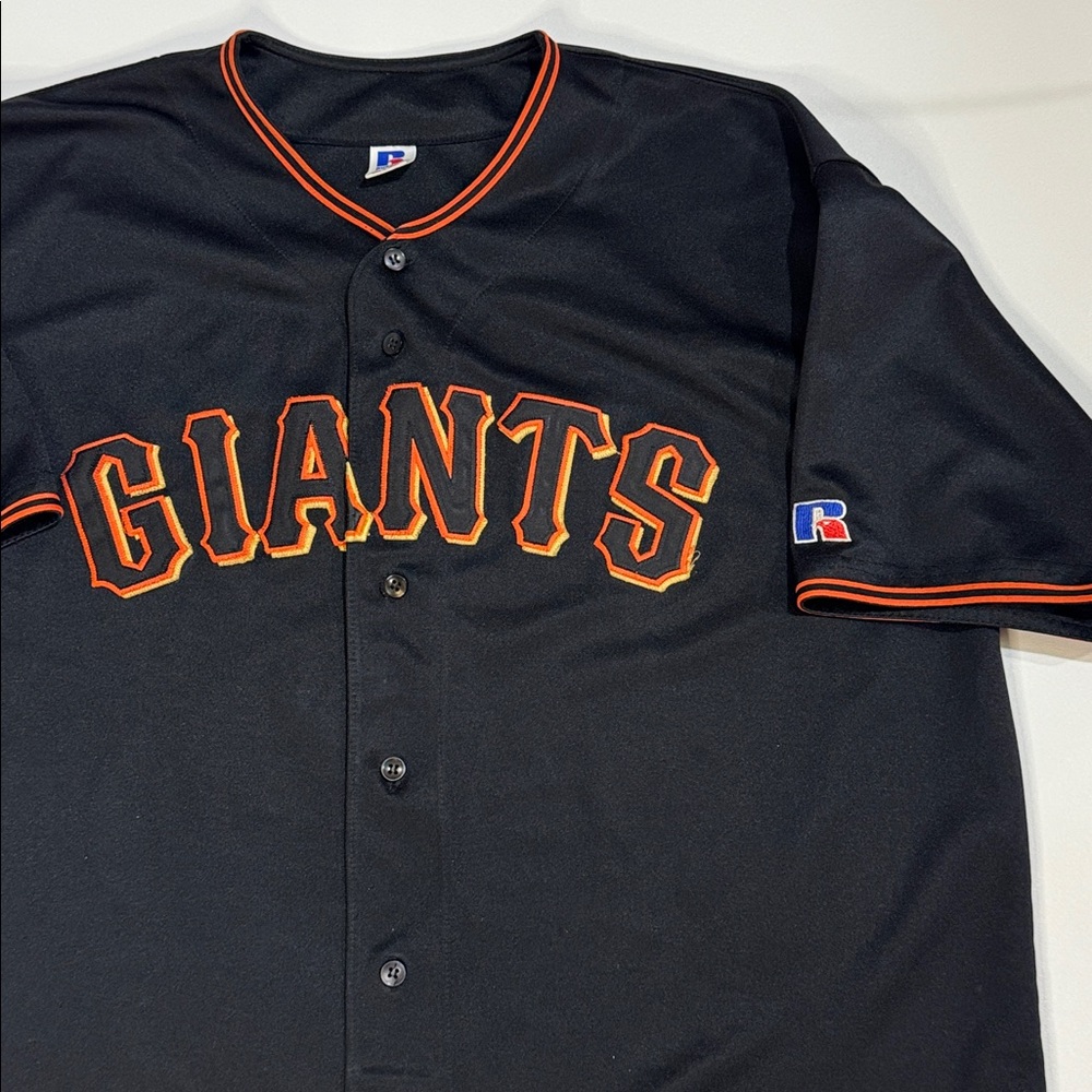 SF Giants Russell Athletic Black Giants Jersey Men’s Sz XXL